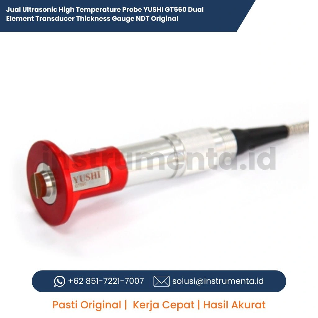 Jual Ultrasonic High Temperature Probe YUSHI GT560 Dual Element Transducer Thickness Gauge NDT Original